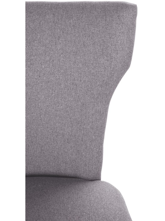 Lot de 2 chaises de salle à manger Zadar tissu antique-foncé, gris Lot de 2 chaises de salle à manger Zadar tissu antique-foncé, gris