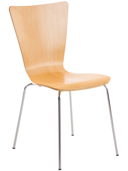 Chaise visiteur Aaron, naturel