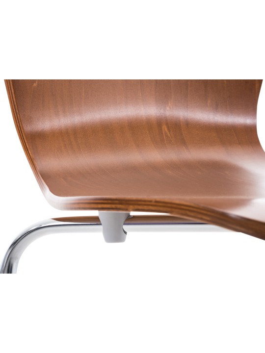 Chaise visiteur Aaron, brun