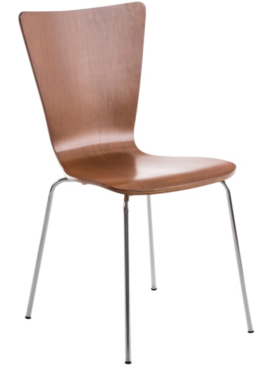 Chaise visiteur Aaron, brun
