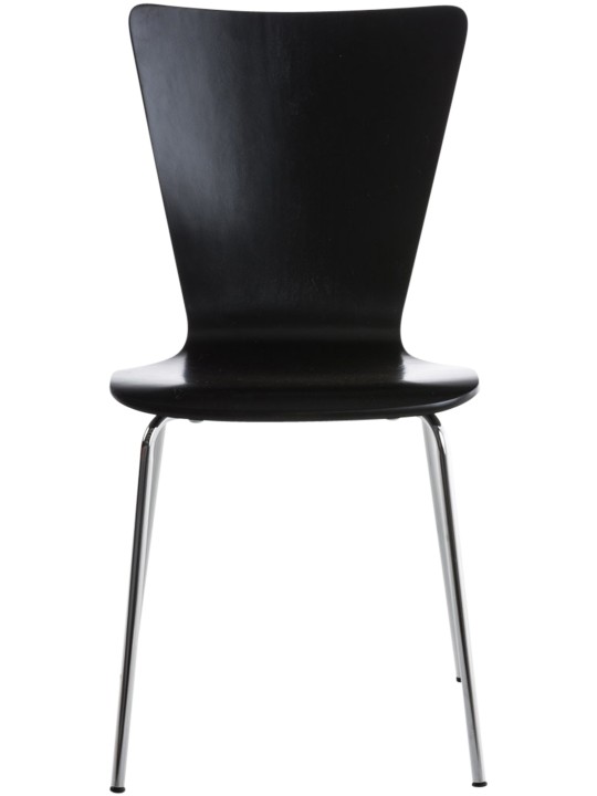 Chaise visiteur Aaron, noir