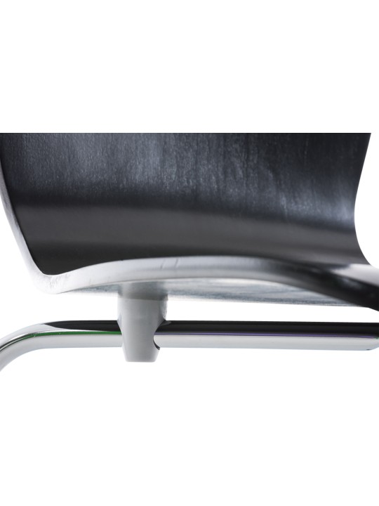 Chaise visiteur Aaron, noir