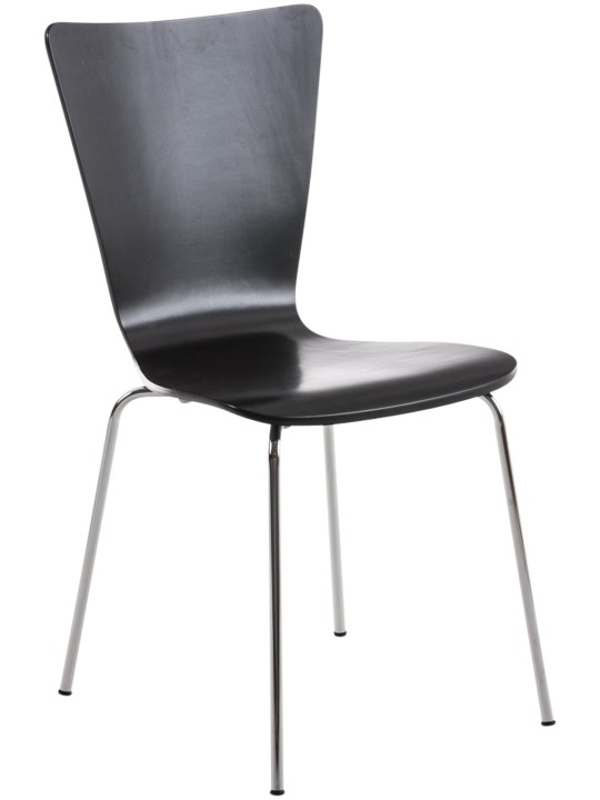 Chaise visiteur Aaron, noir