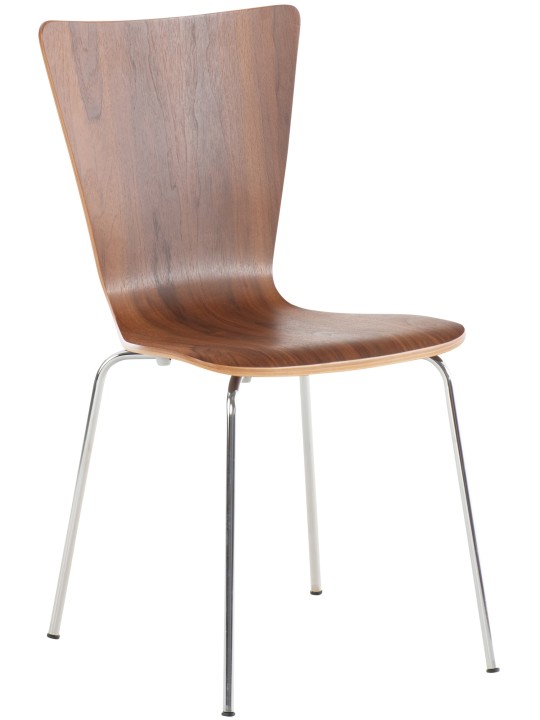 Chaise visiteur Aaron, noyer