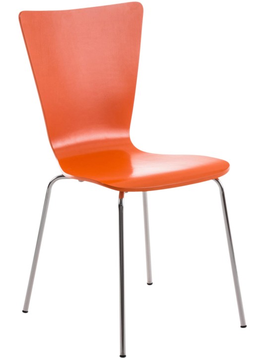 Chaise visiteur Aaron, orange