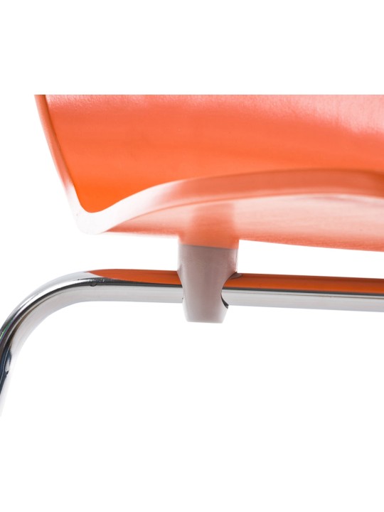 Chaise visiteur Aaron, orange
