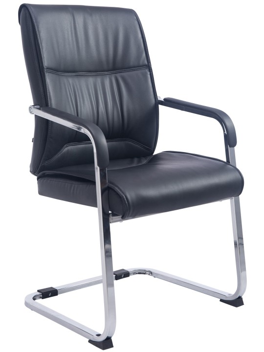 Chaise visiteur XL Anubis, noir