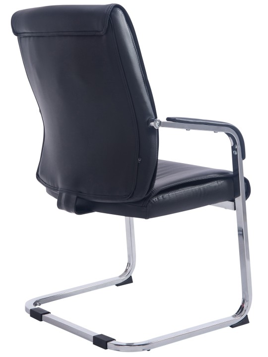 Chaise visiteur XL Anubis, noir