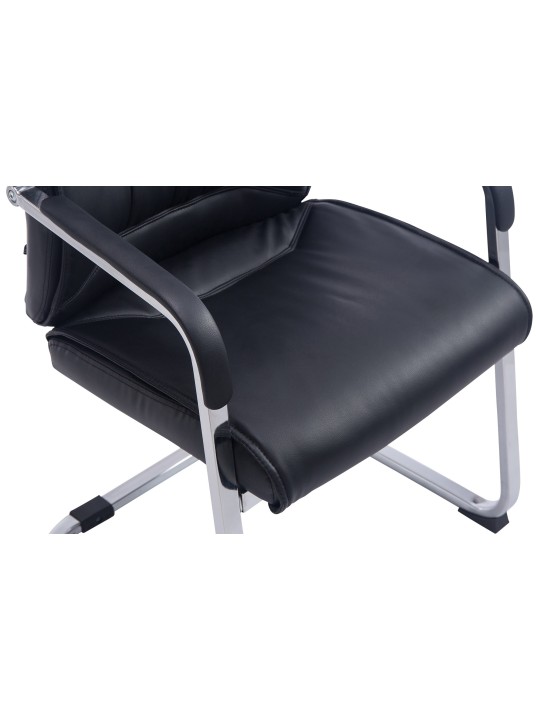 Chaise visiteur XL Anubis, noir