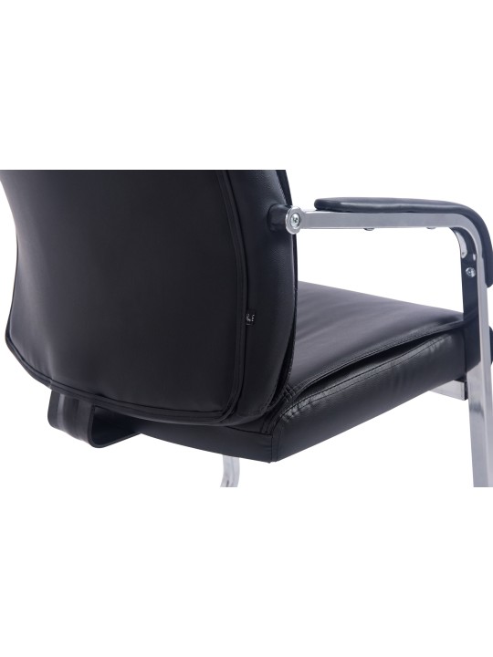 Chaise visiteur XL Anubis, noir