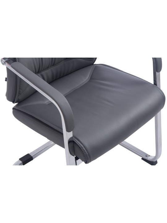 Chaise visiteur XL Anubis, gris