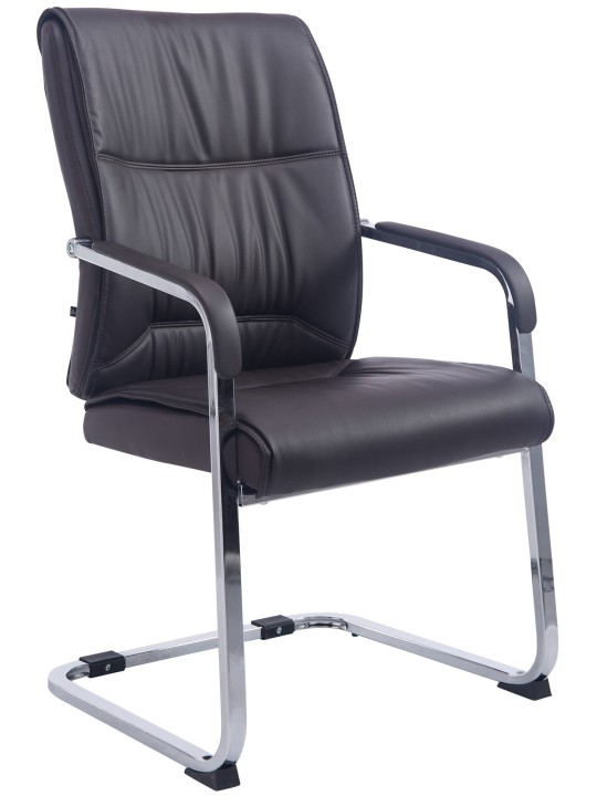 Chaise visiteur XL Anubis, brun