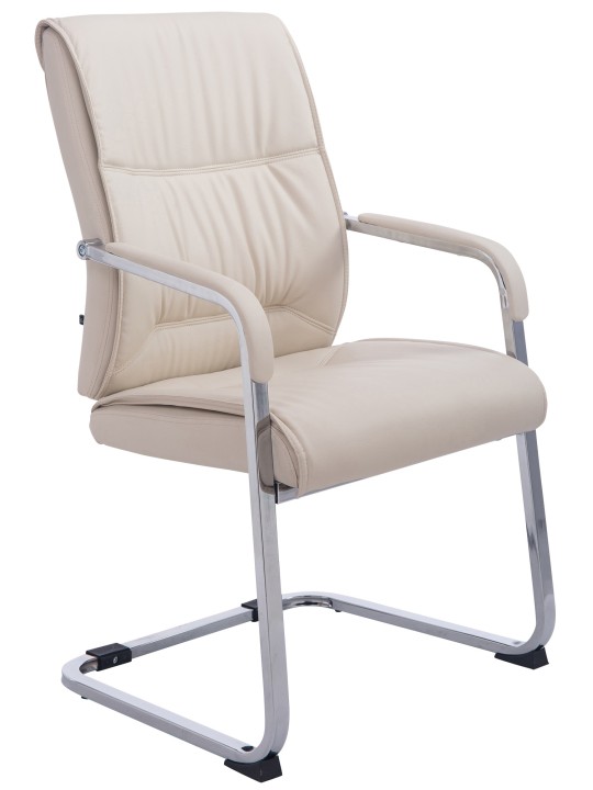 Chaise visiteur XL Anubis, crème