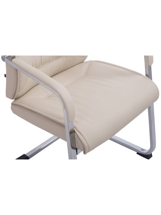 Chaise visiteur XL Anubis, crème