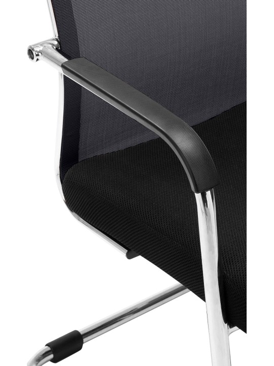 Chaise visiteur Brenda, noir