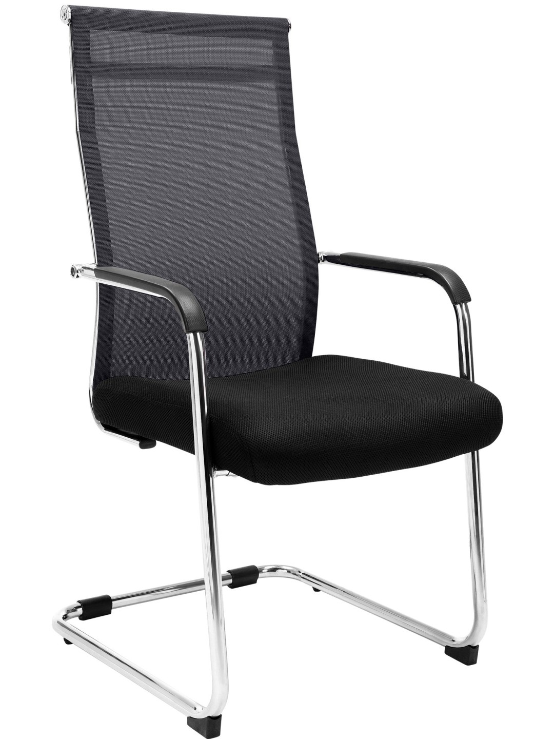 Chaise visiteur Brenda, noir
