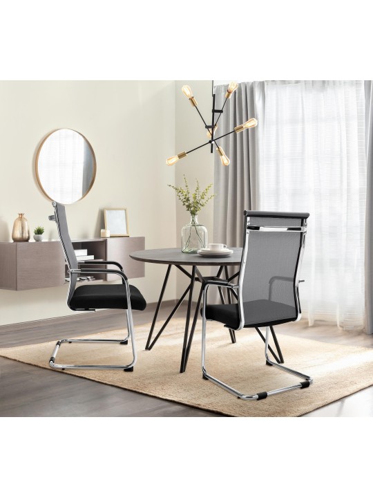 Chaise visiteur Brenda, gris Chaise visiteur Brenda, gris