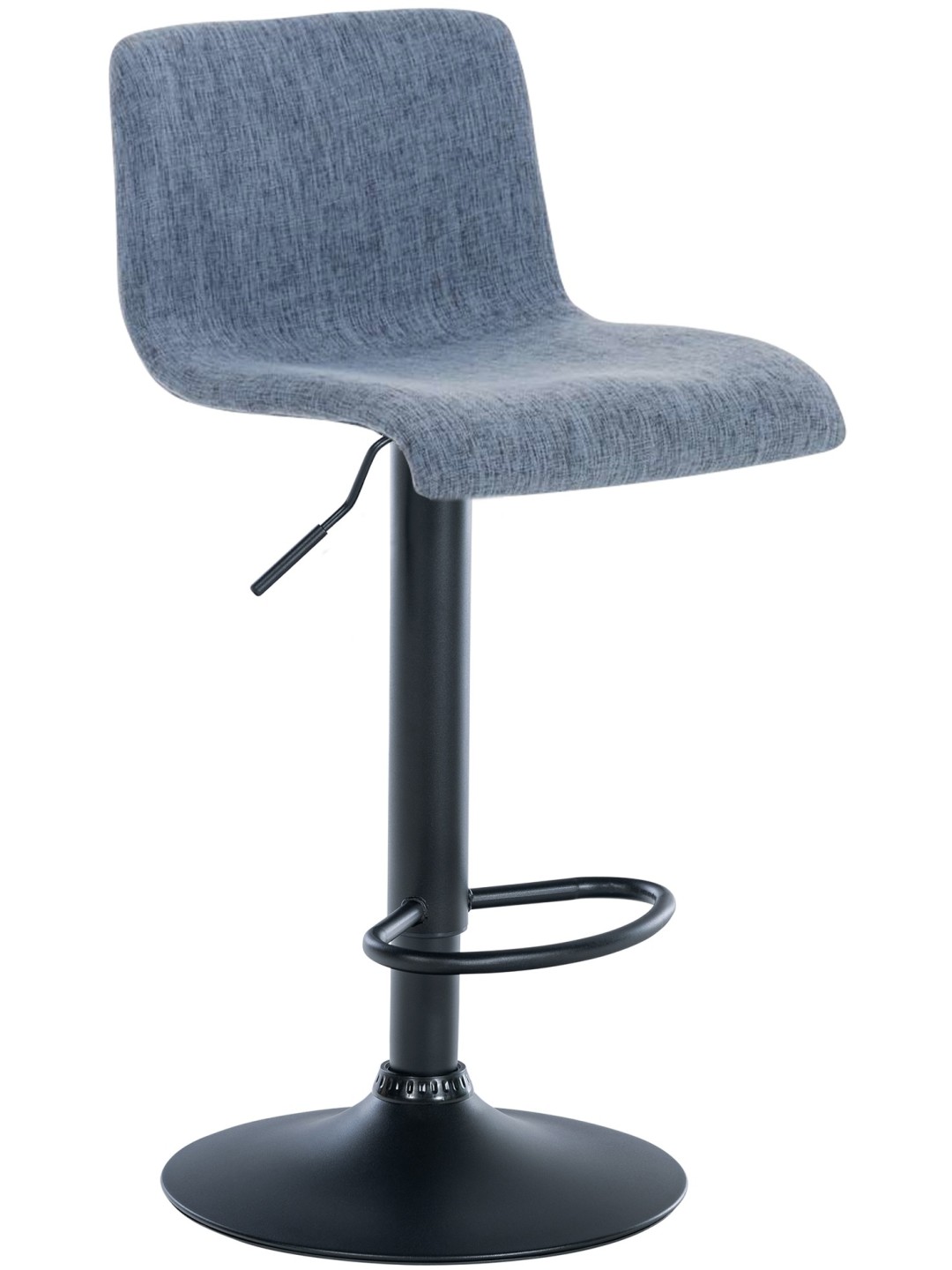 Tabouret de bar Hoover tissu B, bleu