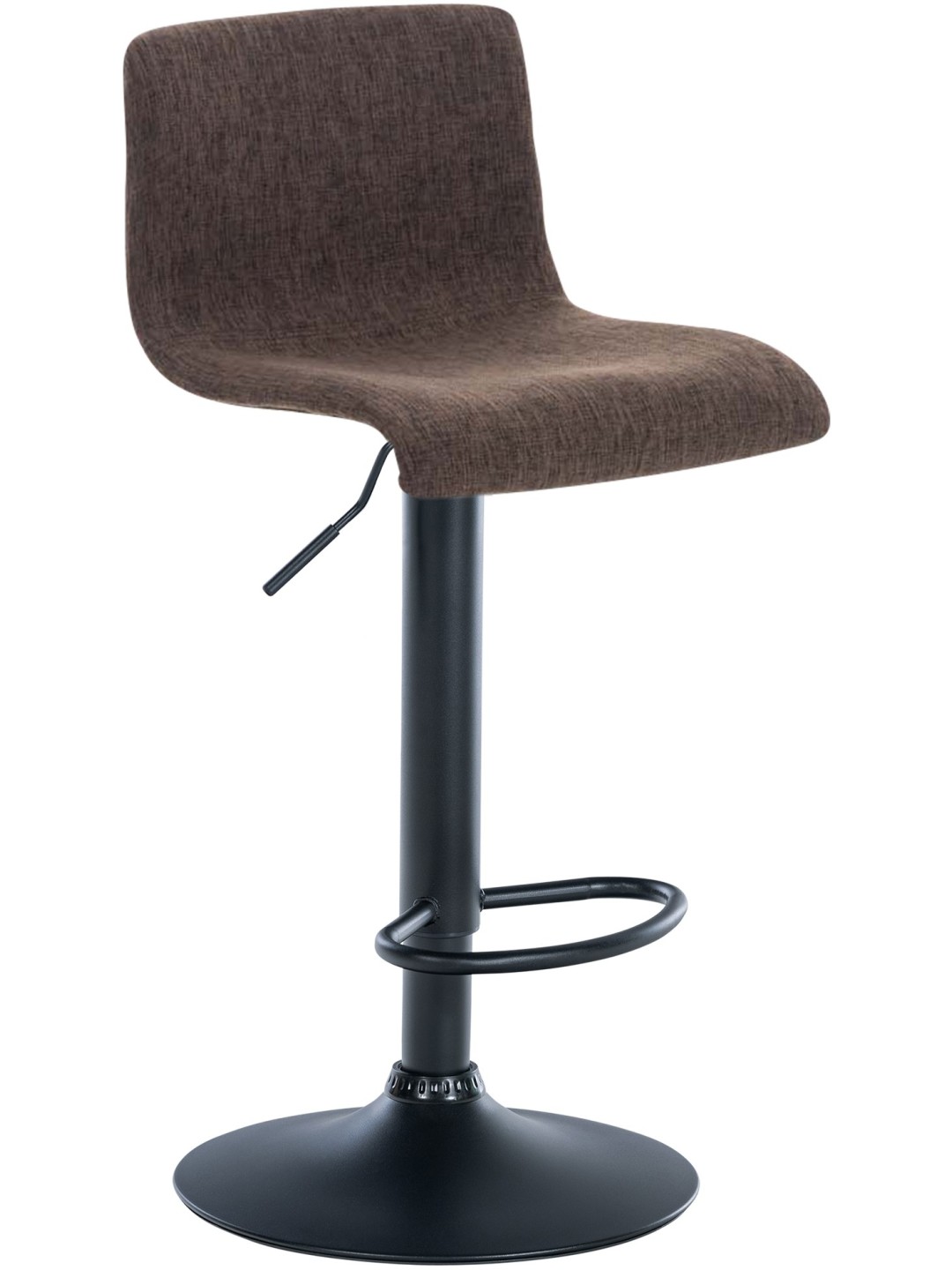 Tabouret de bar Hoover tissu B, brun