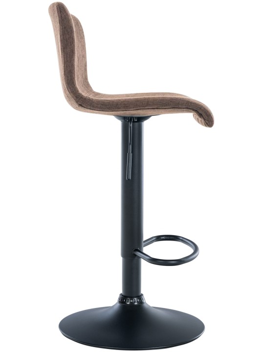 Tabouret de bar Hoover tissu B, brun