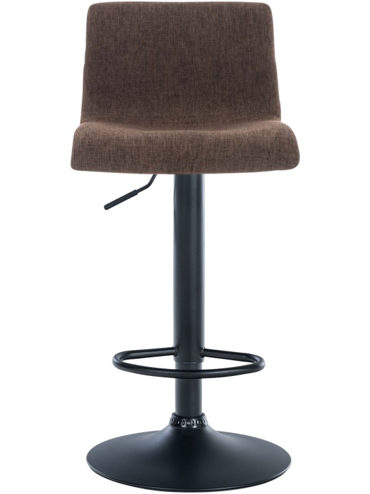 Tabouret de bar Hoover tissu B, brun