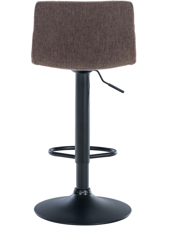 Tabouret de bar Hoover tissu B, brun
