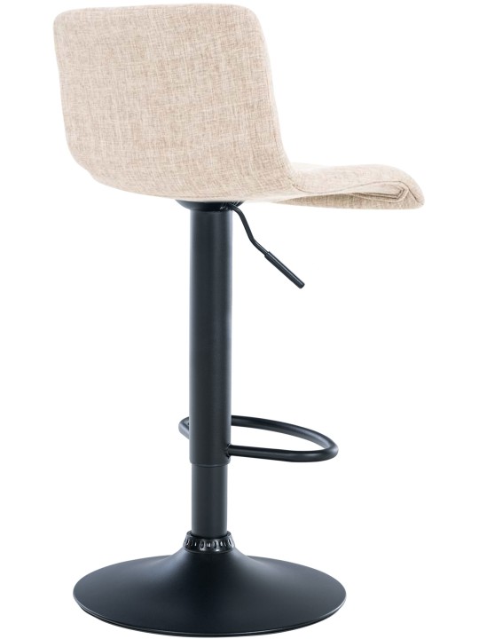 Tabouret de bar Hoover tissu B, crème