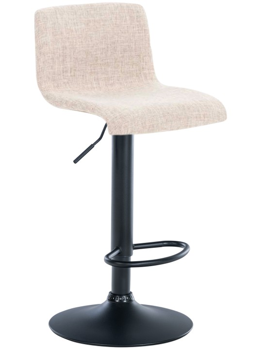 Tabouret de bar Hoover tissu B, crème