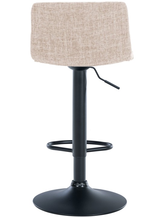 Tabouret de bar Hoover tissu B, crème
