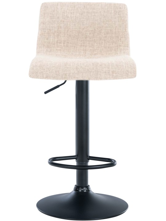 Tabouret de bar Hoover tissu B, crème