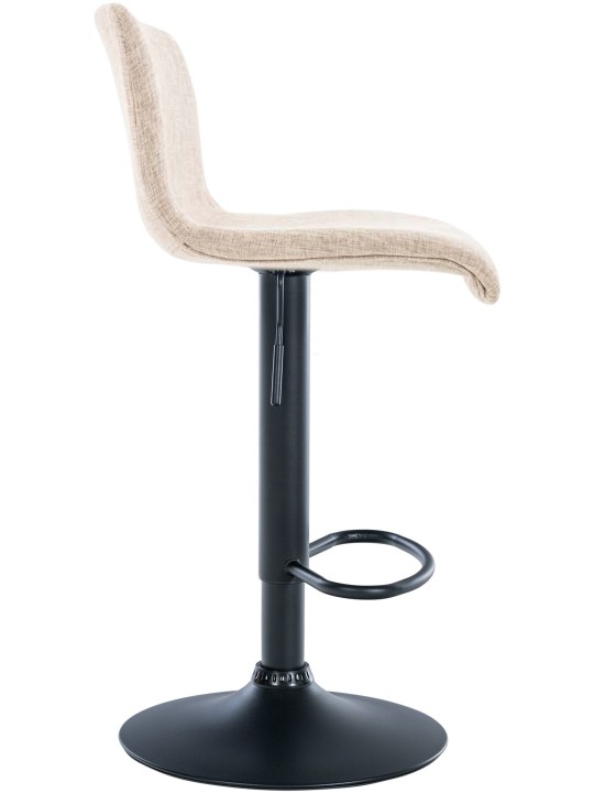 Tabouret de bar Hoover tissu B, crème