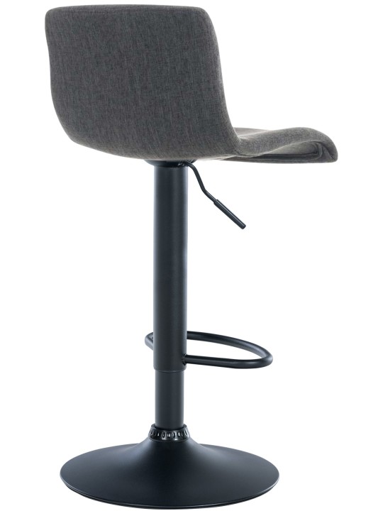 Tabouret de bar Hoover tissu B, gris foncé