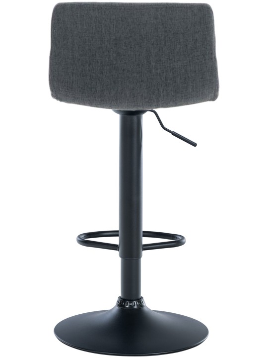 Tabouret de bar Hoover tissu B, gris foncé