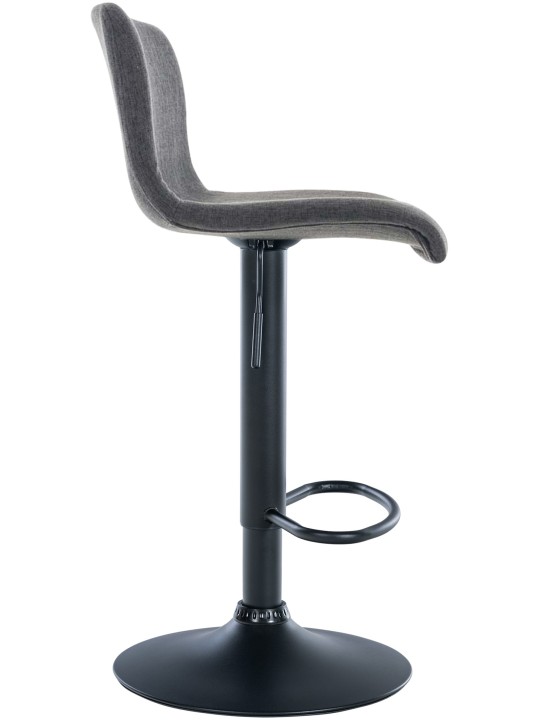 Tabouret de bar Hoover tissu B, gris foncé