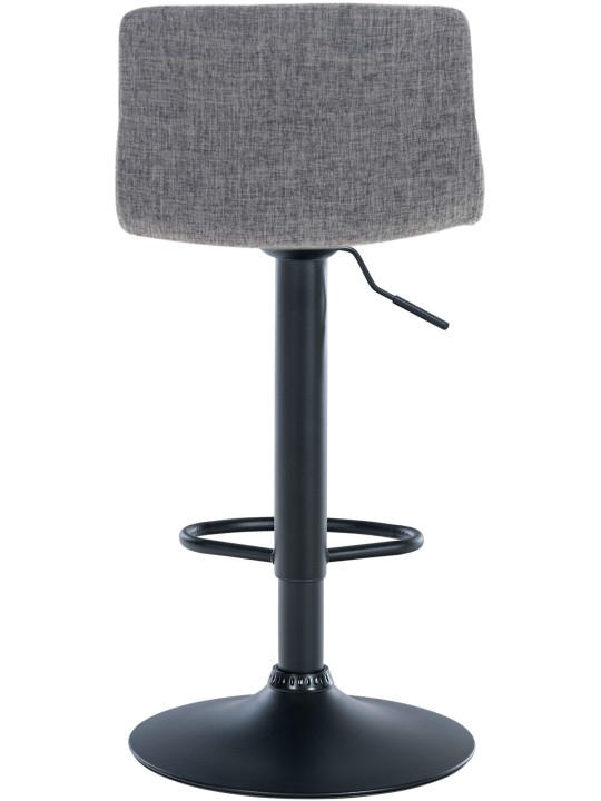 Tabouret de bar Hoover tissu B, gris clair
