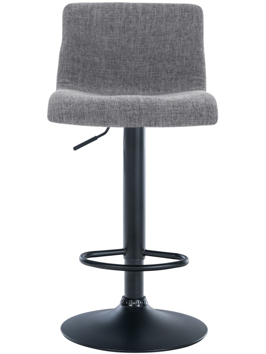 Tabouret de bar Hoover tissu B, gris clair