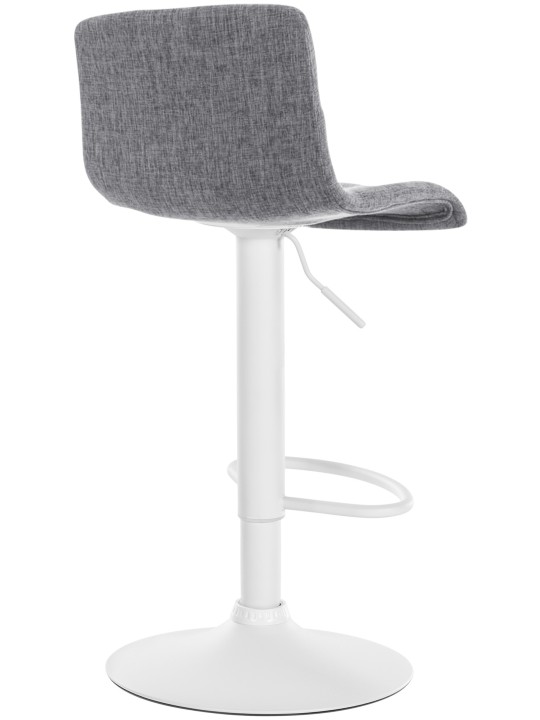 Tabouret de bar Hoover tissu W, gris clair