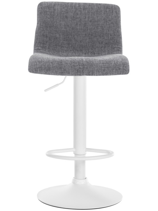 Tabouret de bar Hoover tissu W, gris clair