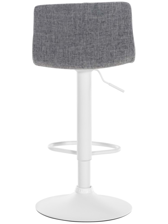 Tabouret de bar Hoover tissu W, gris clair