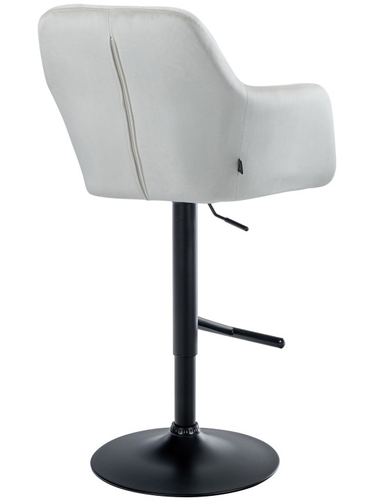 Tabouret de bar Natoma velours, crème
