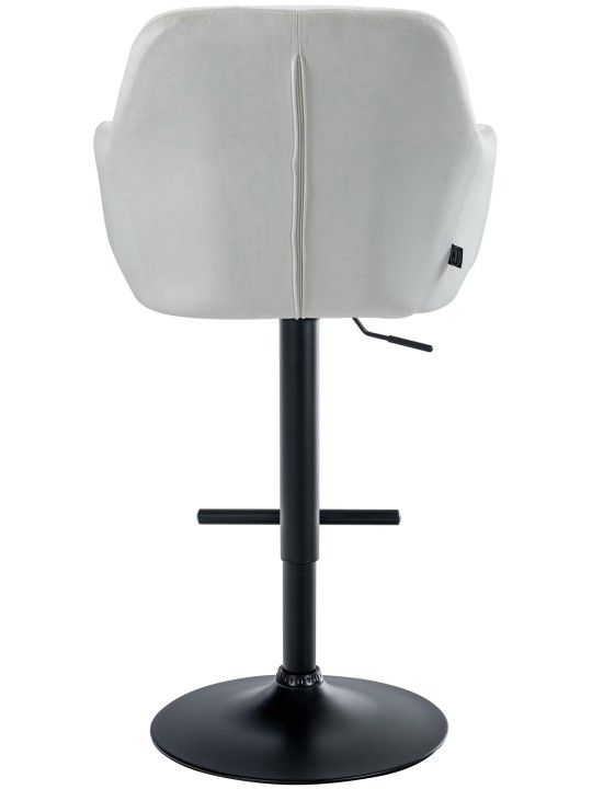 Tabouret de bar Natoma velours, crème