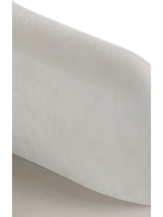 Tabouret de bar Natoma velours, crème
