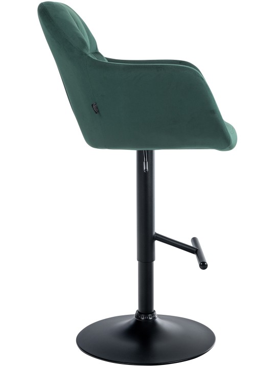 Tabouret de bar Natoma velours, vert Tabouret de bar Natoma velours, vert