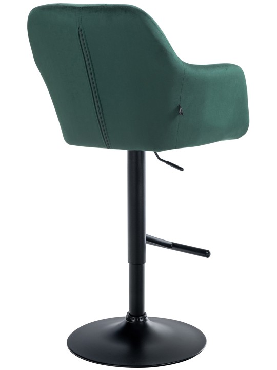 Tabouret de bar Natoma velours, vert Tabouret de bar Natoma velours, vert