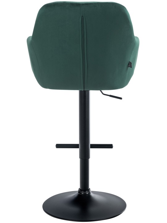Tabouret de bar Natoma velours, vert Tabouret de bar Natoma velours, vert