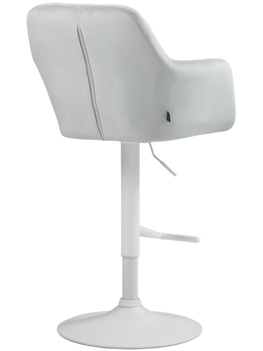 Tabouret de bar Natoma velours, crème