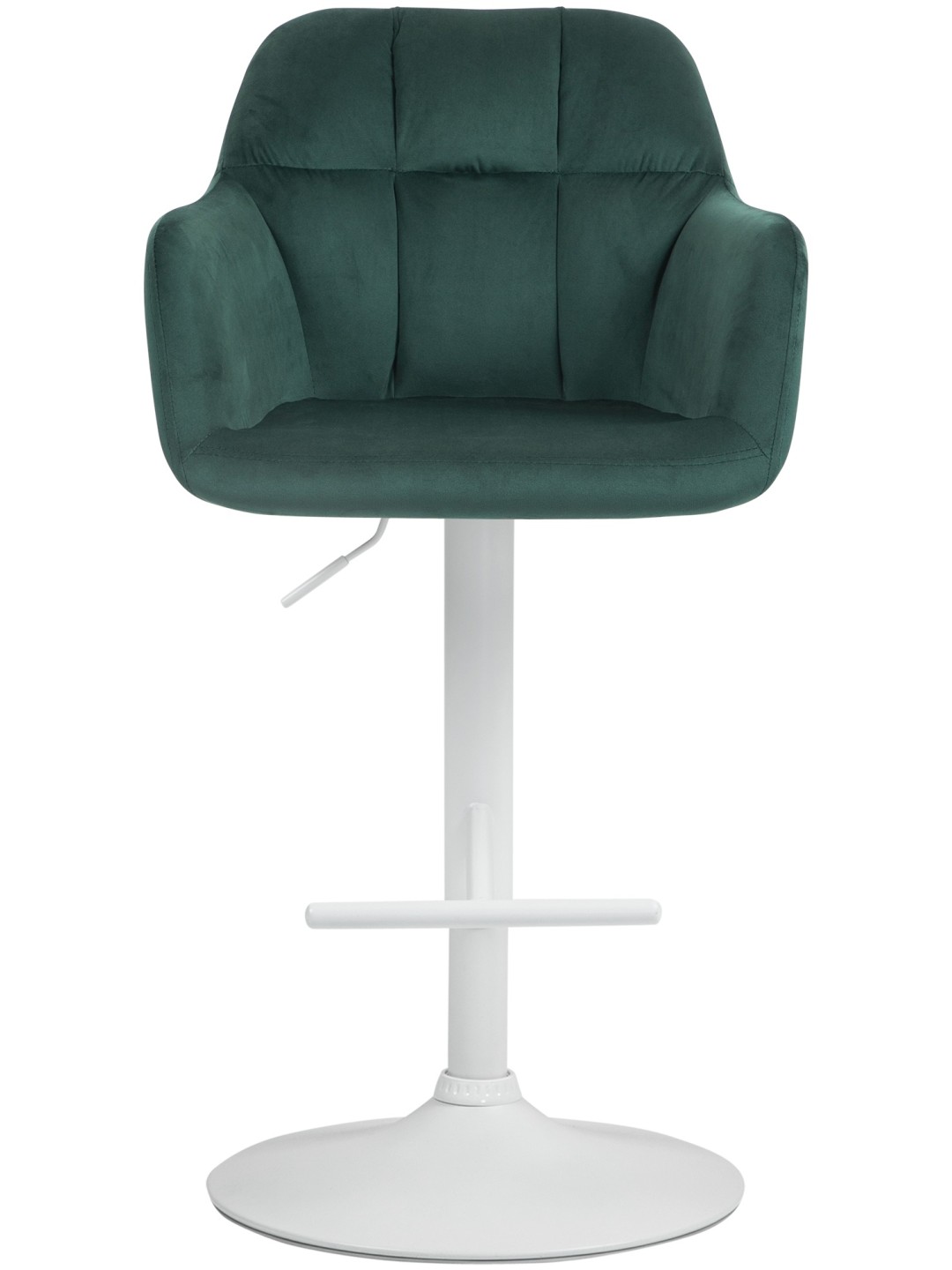 Tabouret de bar Natoma velours, vert