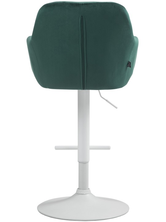 Tabouret de bar Natoma velours, vert