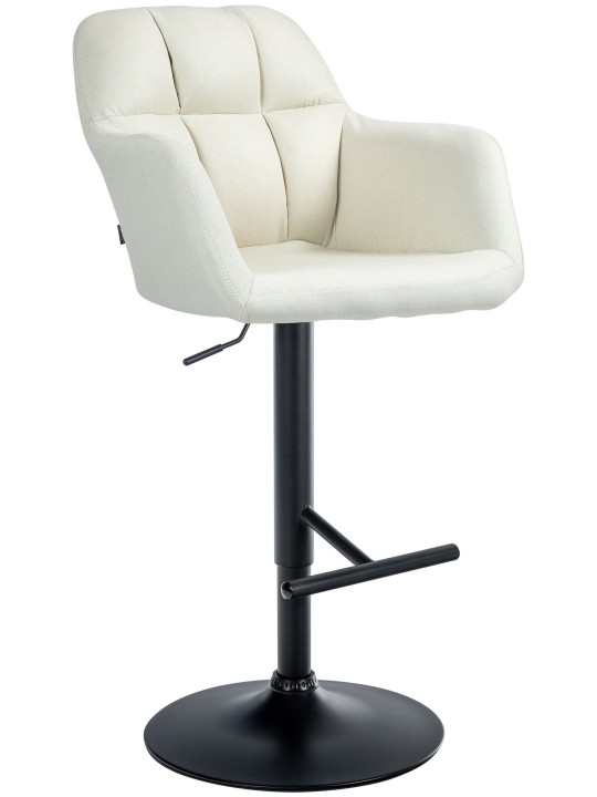 Tabouret de bar Natoma tissu, crème Tabouret de bar Natoma tissu, crème