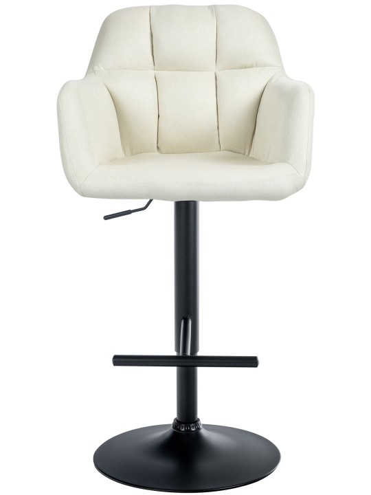 Tabouret de bar Natoma tissu, crème Tabouret de bar Natoma tissu, crème